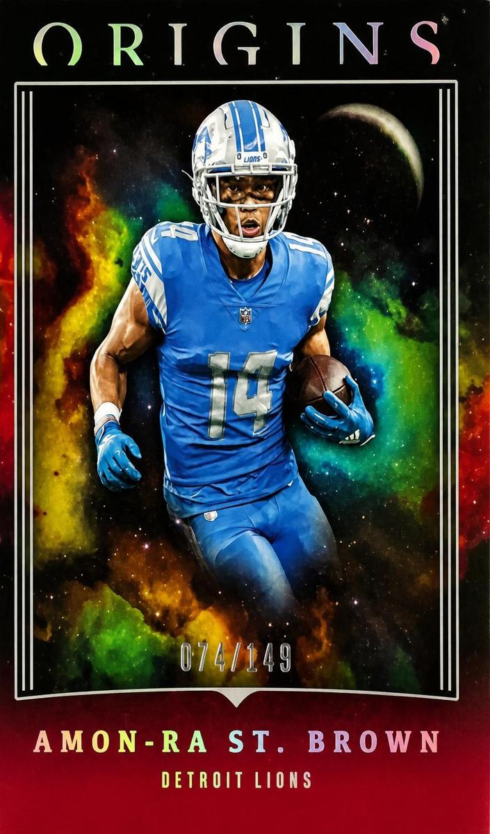 2023 Panini Origins Football Red Amon-Ra St. Brown #32
