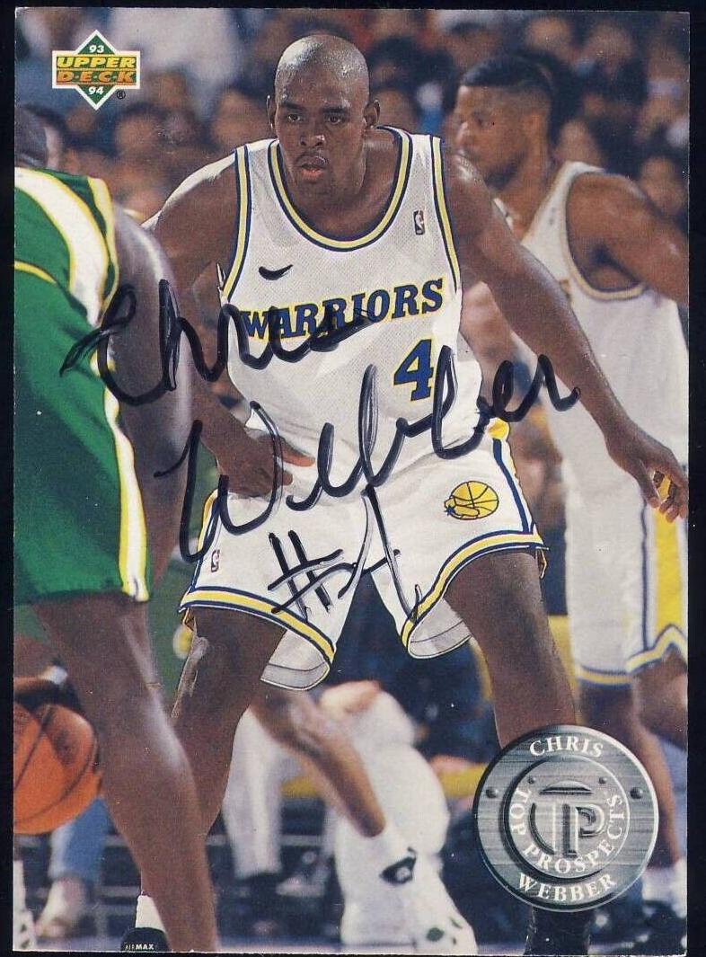 1993 Upper Deck Basketball Chris Webber #483 PSA 9