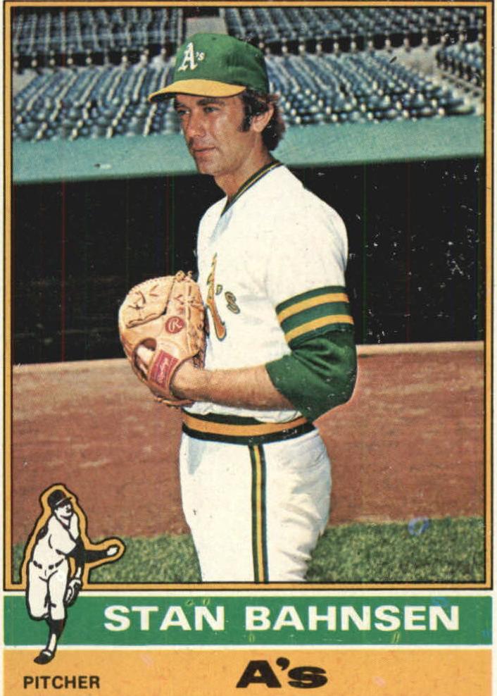 1976 Topps Baseball Stan Bahnsen #534 PSA 9