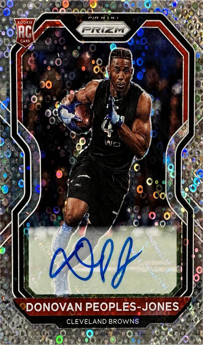 2020 Panini Prizm Football No Huddle Donovan Peoples-Jones #319 PSA 9