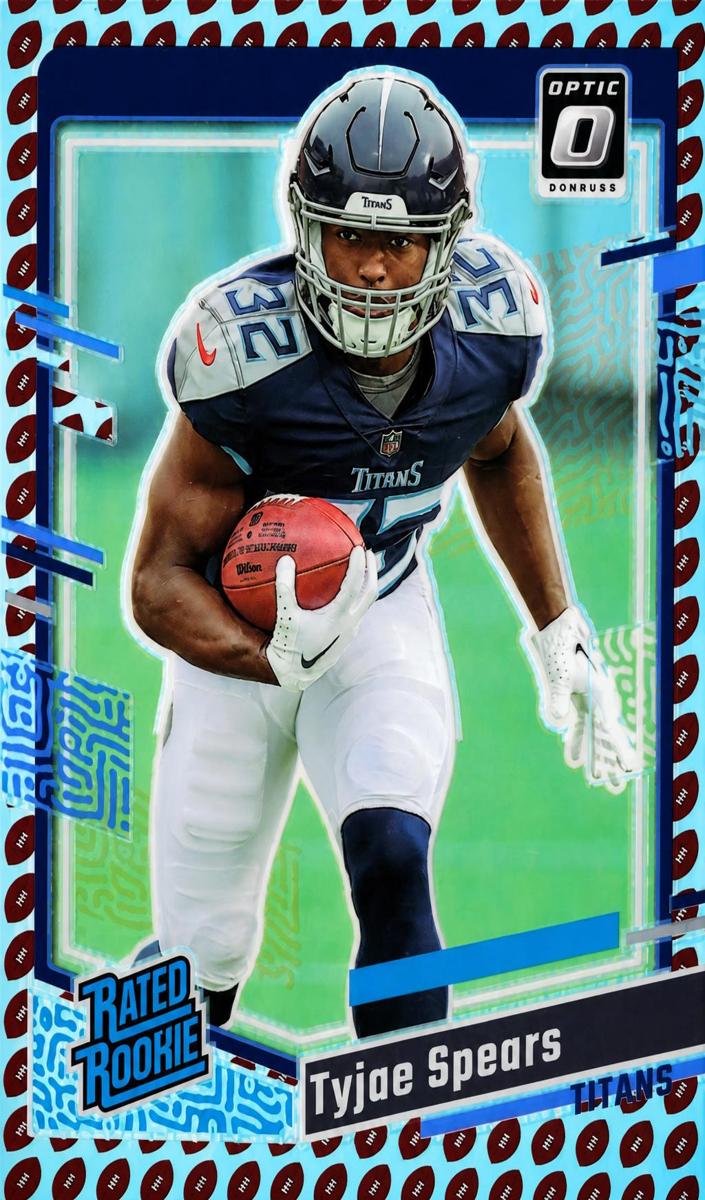 2023 Panini Donruss Football Football Emoji Tyjae Spears #396 PSA 10