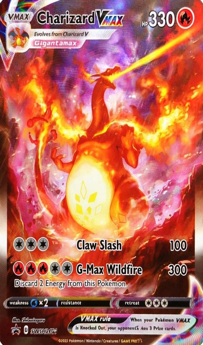 2022 Pokemon SWSH Black Star Promo Full Art Charizard #SWSH261 PSA 9