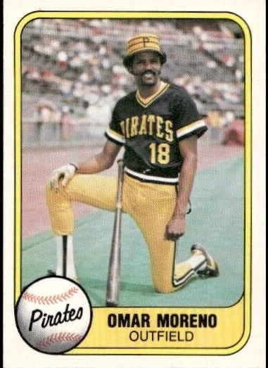 1981 Fleer Baseball Omar Moreno #361 PSA 8.5