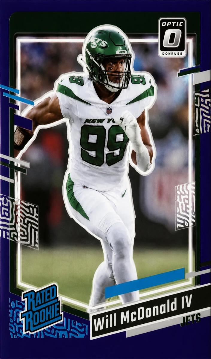 2023 Panini Donruss Football Purple Will McDonald IV #380