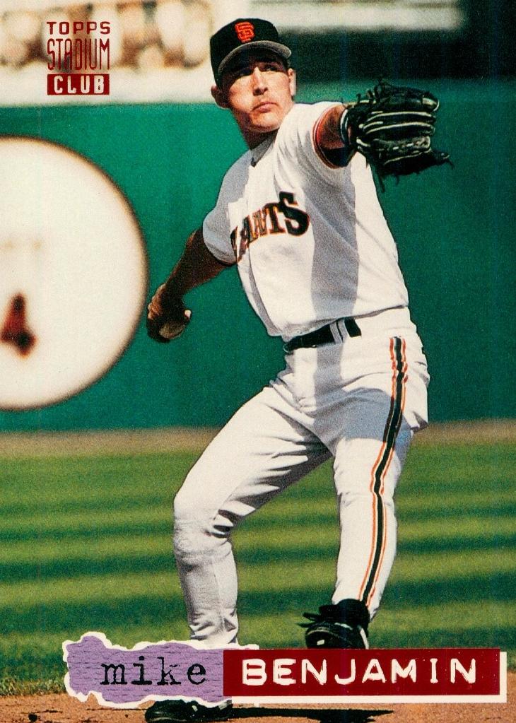 1994 Topps Stadium Club Baseball Mike Benjamin #318