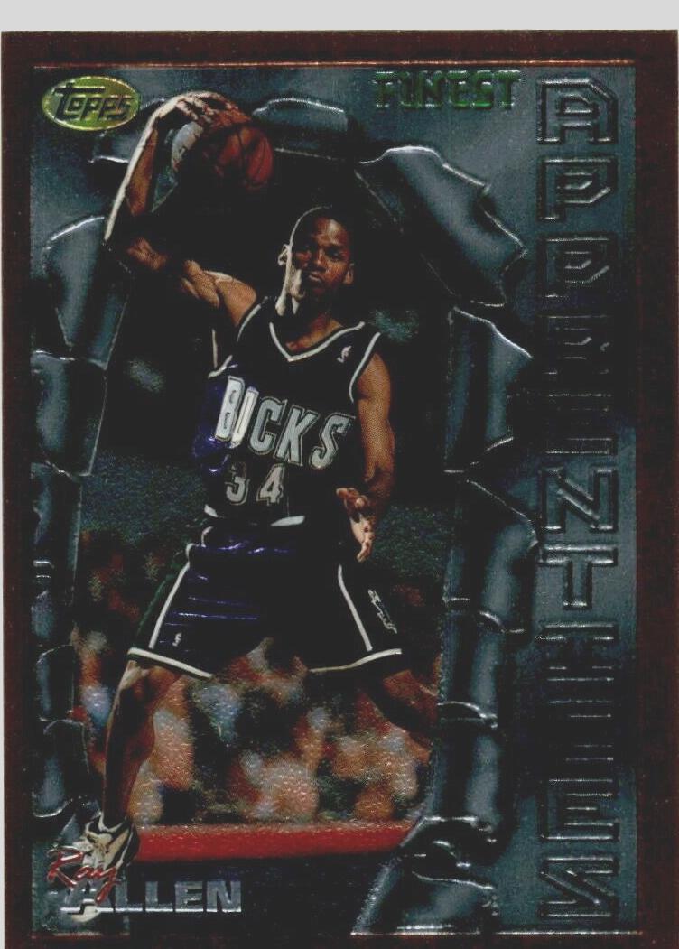 1996 Topps Finest Basketball Ray Allen #22