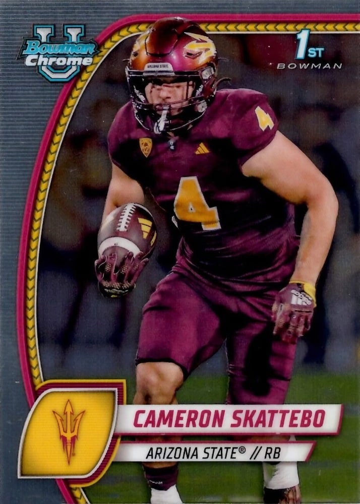 2024 Bowman Chrome University Football Cameron Skattebo #37 PSA 10