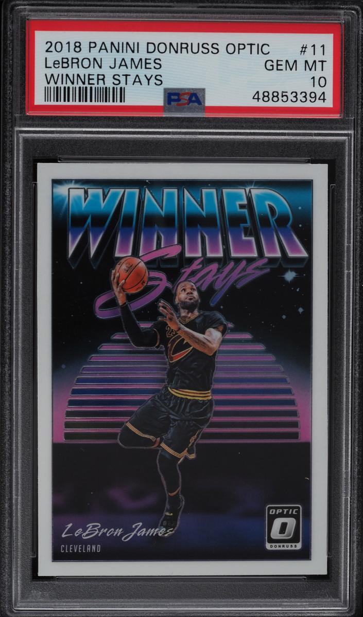2018 Donruss Optic Basketball LeBron James #11 PSA 10