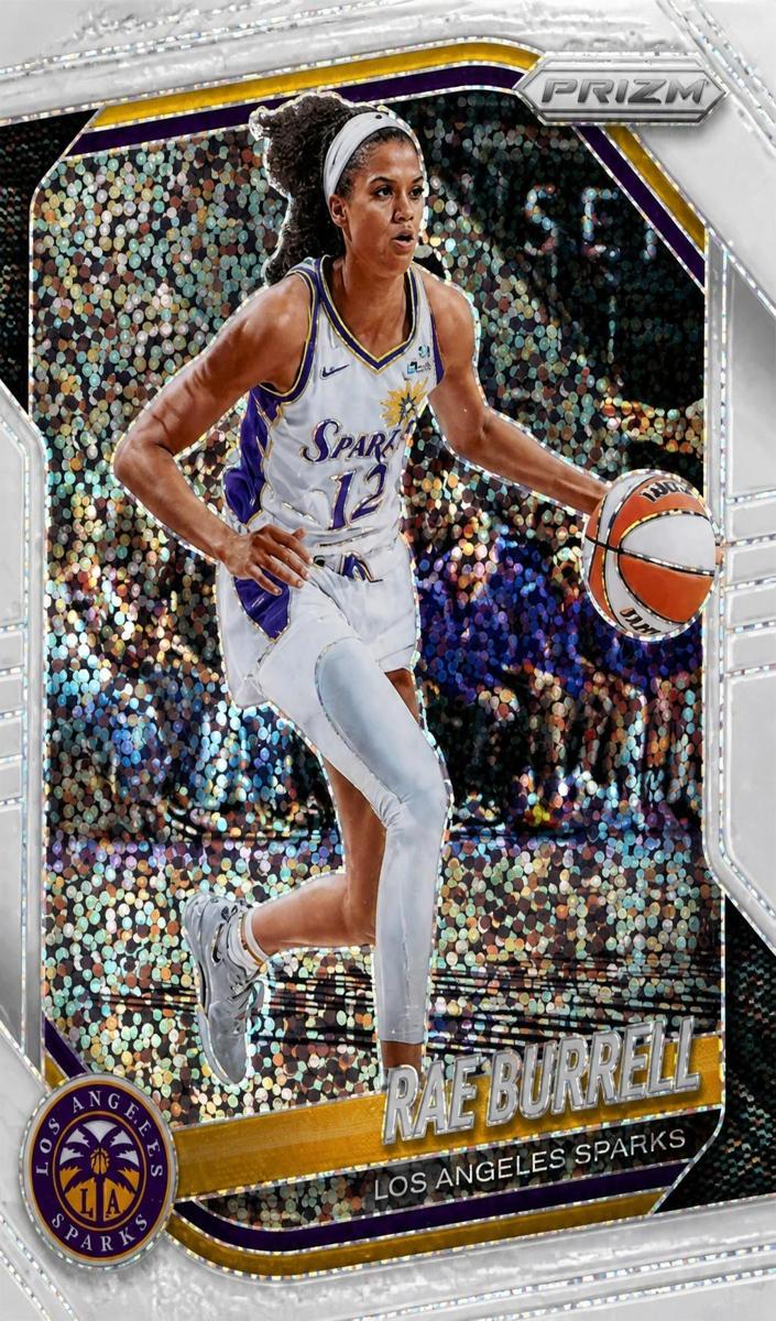 2025 Panini Prizm WNBA Basketball White Sparkle Rae Burrell #25