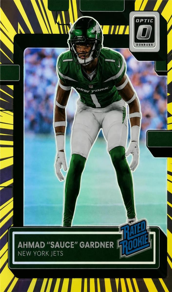 2022 Donruss Optic Football Electricity Ahmad "Sauce" Gardner #228 PSA 9