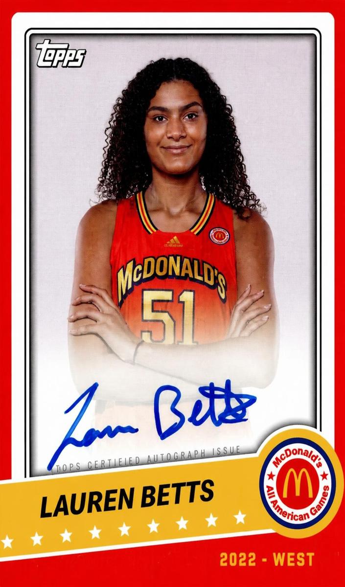 2022 Topps Chrome McDonald's All American Basketball Lauren Betts #PA-LB PSA 10