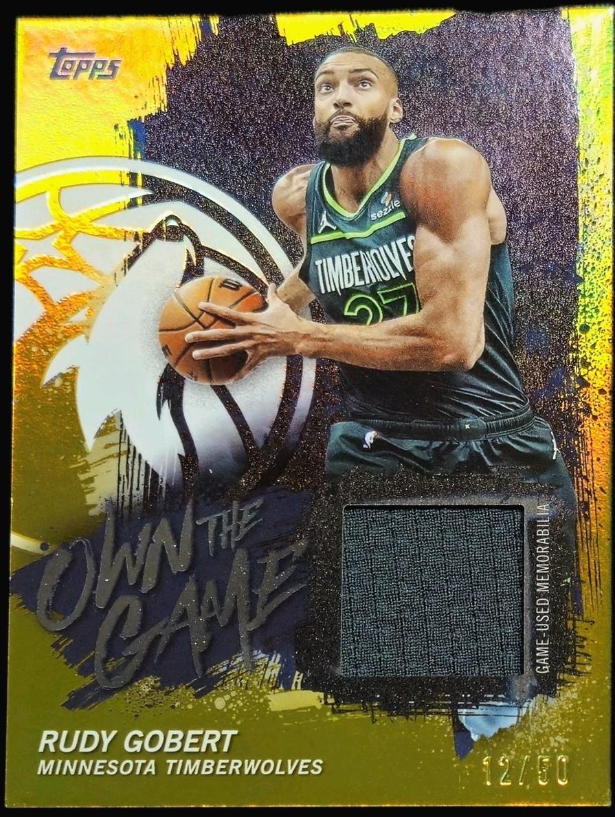 2025 Topps Basketball Gold Rainbow Rudy Gobert #OTGA-RG