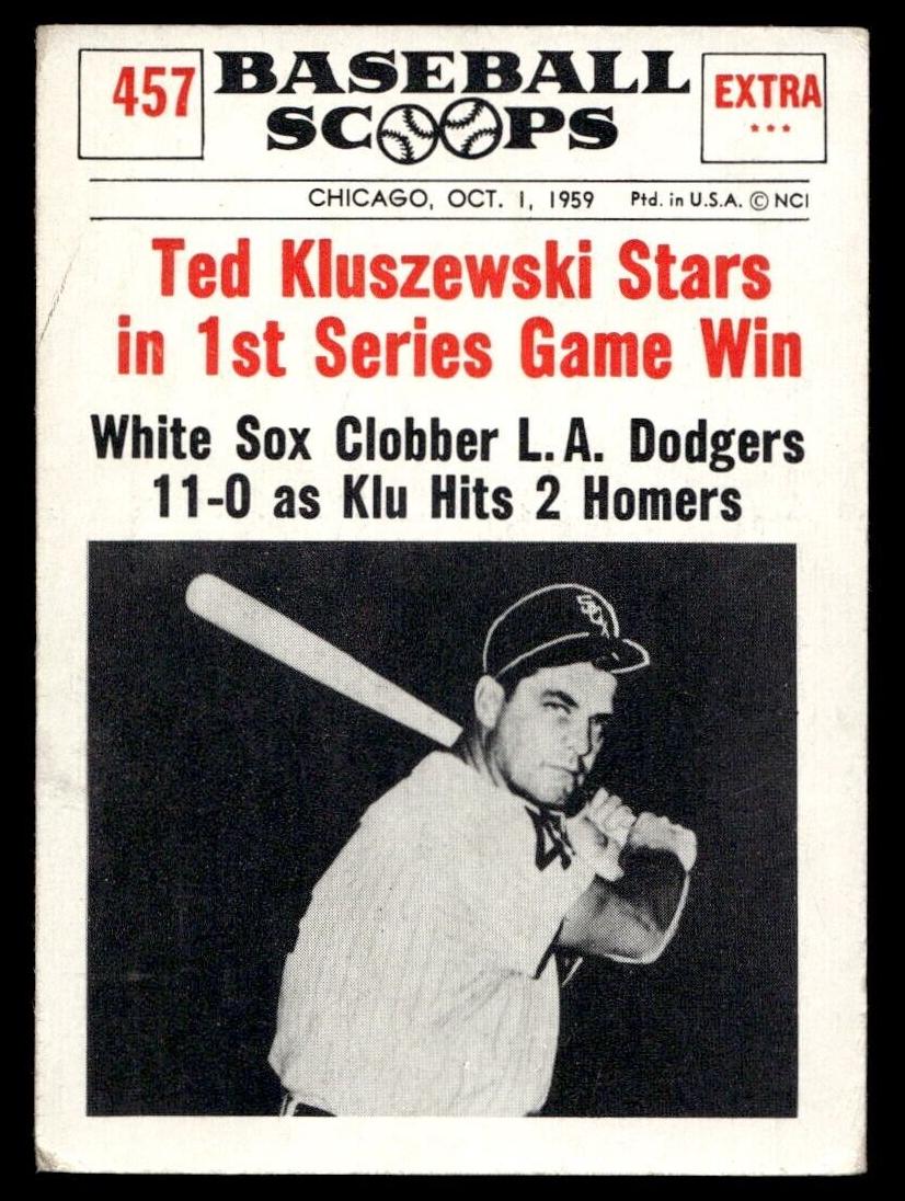 1961 NU-Card Scoops Baseball Ted Kluszewski #457