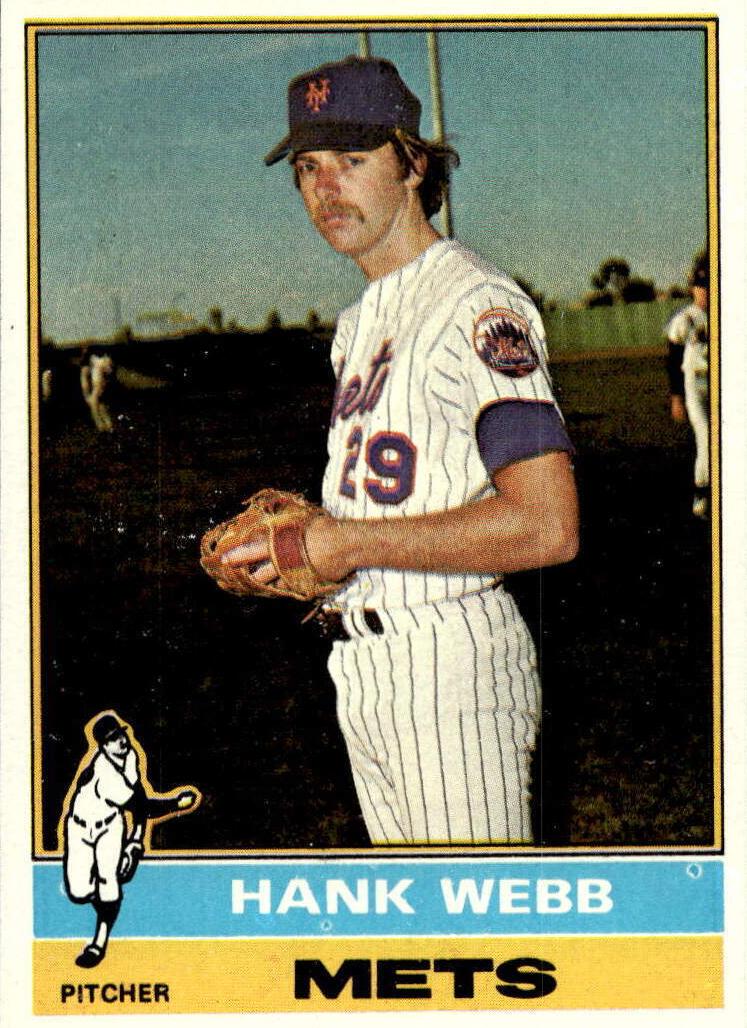 1976 Topps Baseball Hank Webb #442 PSA 9
