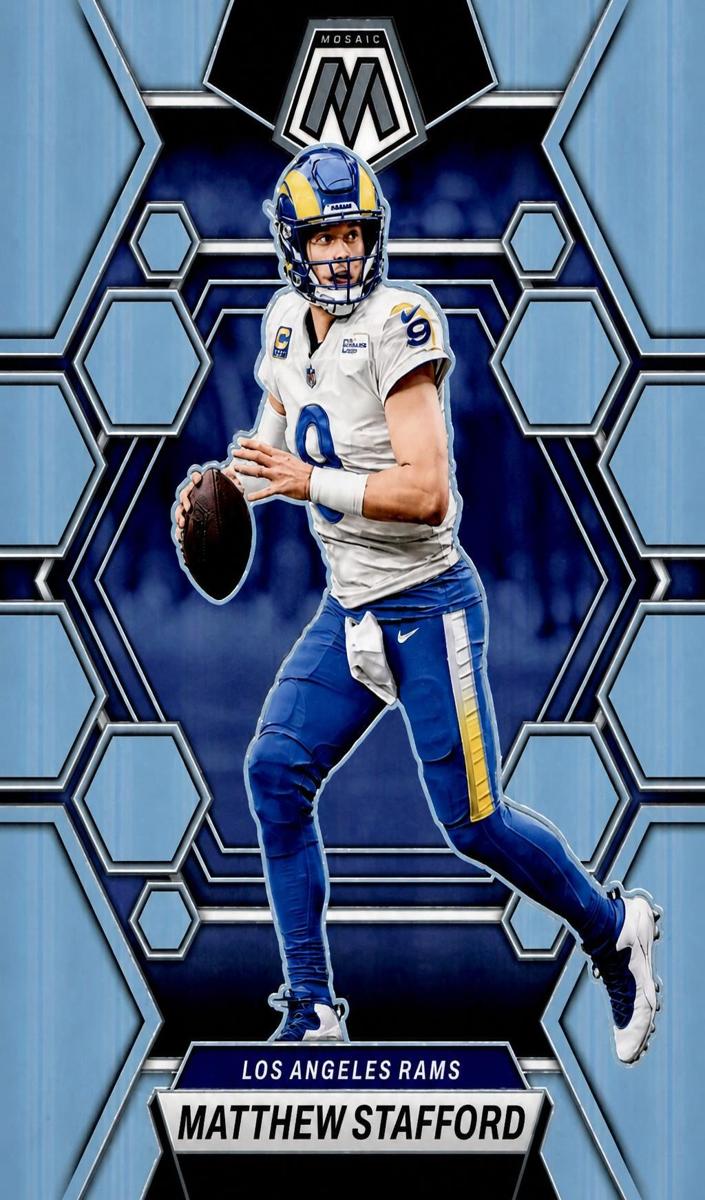 2023 Panini Mosaic Football Silver Matthew Stafford #136
