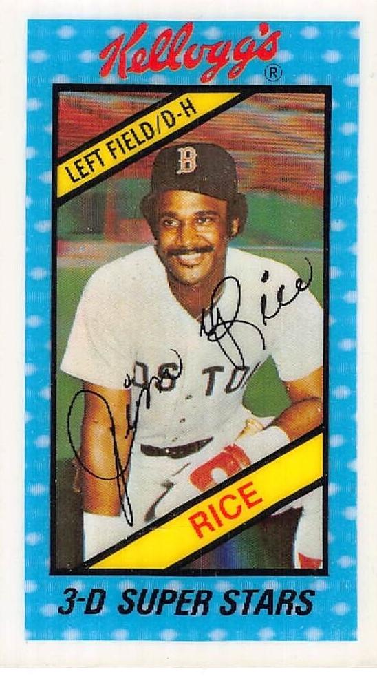 1980 Kellogg's 3-D Superstars Baseball Jim Rice #44 PSA 8.5