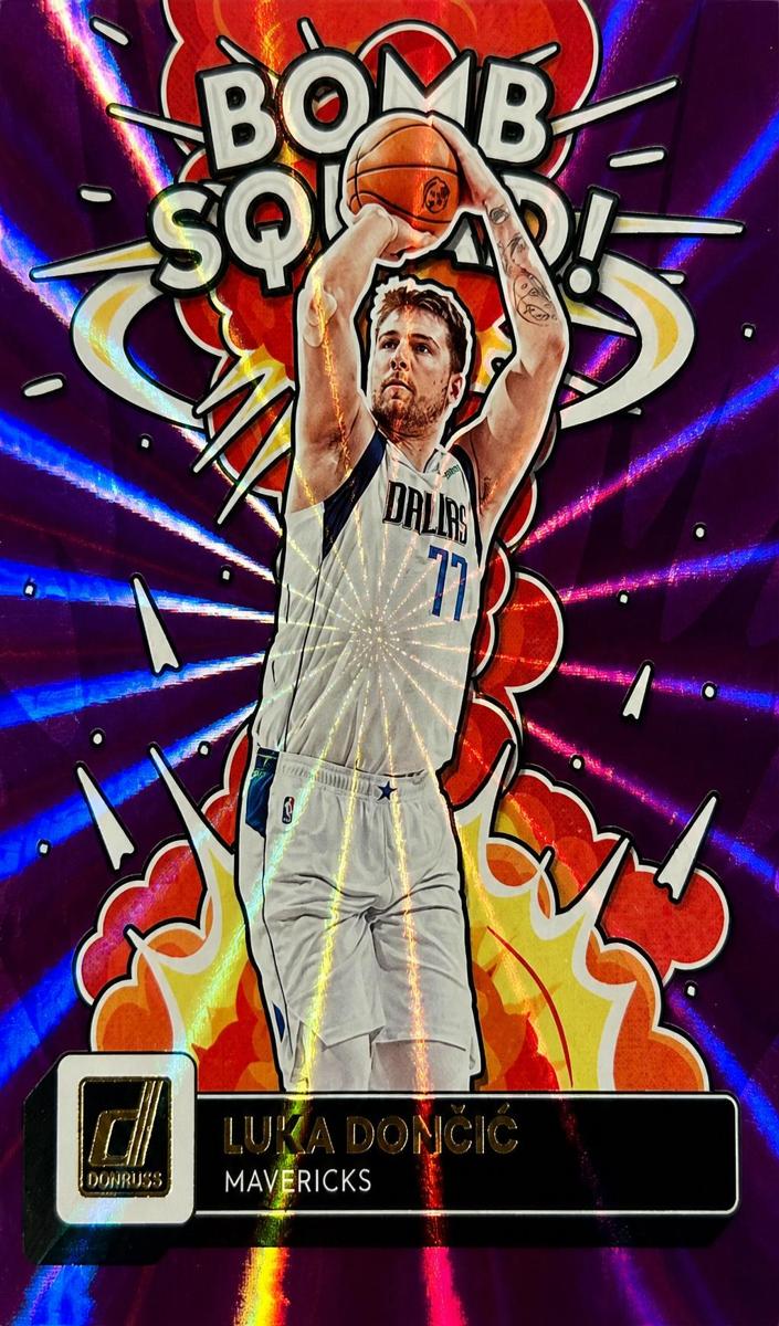 2022 Panini Donruss Basketball Holo Purple Laser Luka Doncic #6 PSA 9