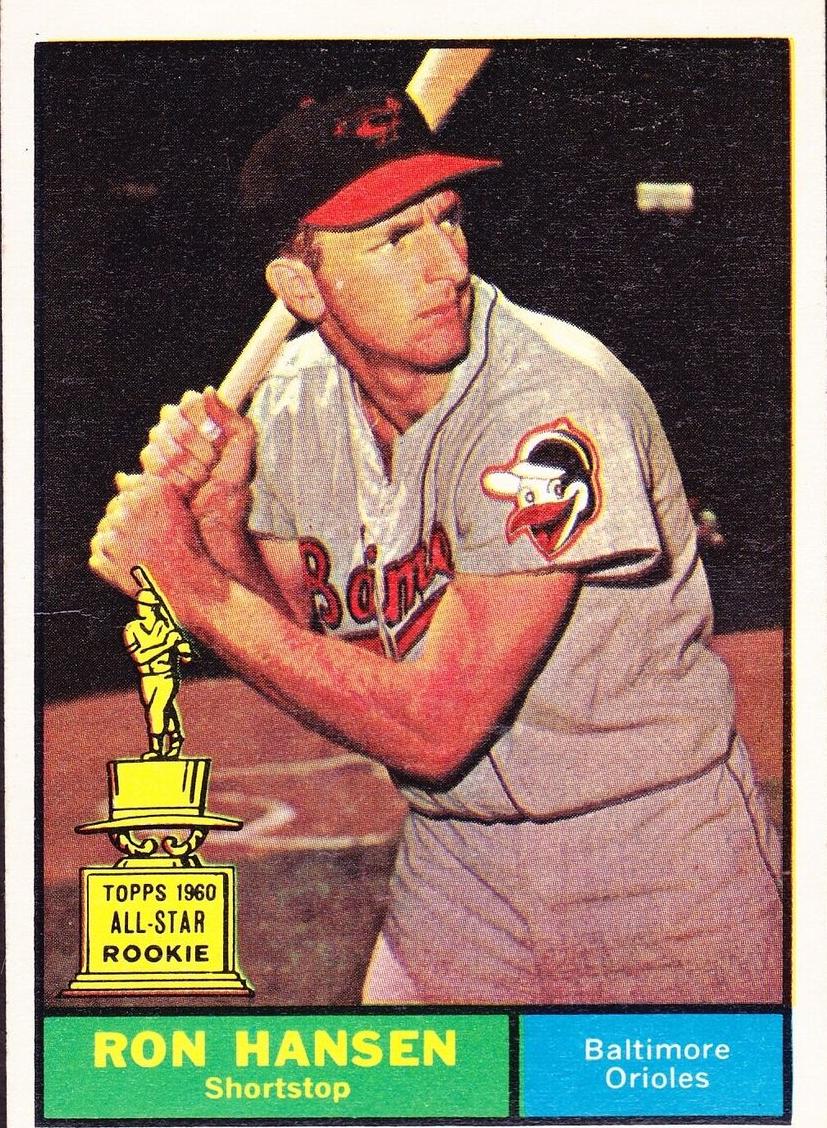 1961 Topps Baseball Ron Hansen #240 PSA 7.5