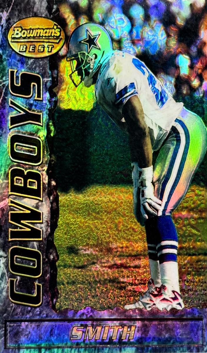 1995 Bowman's Best Football Refractor Emmitt Smith #37