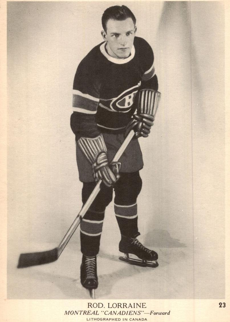 1939 O-Pee-Chee V301-1 Hockey Rod Lorraine #23