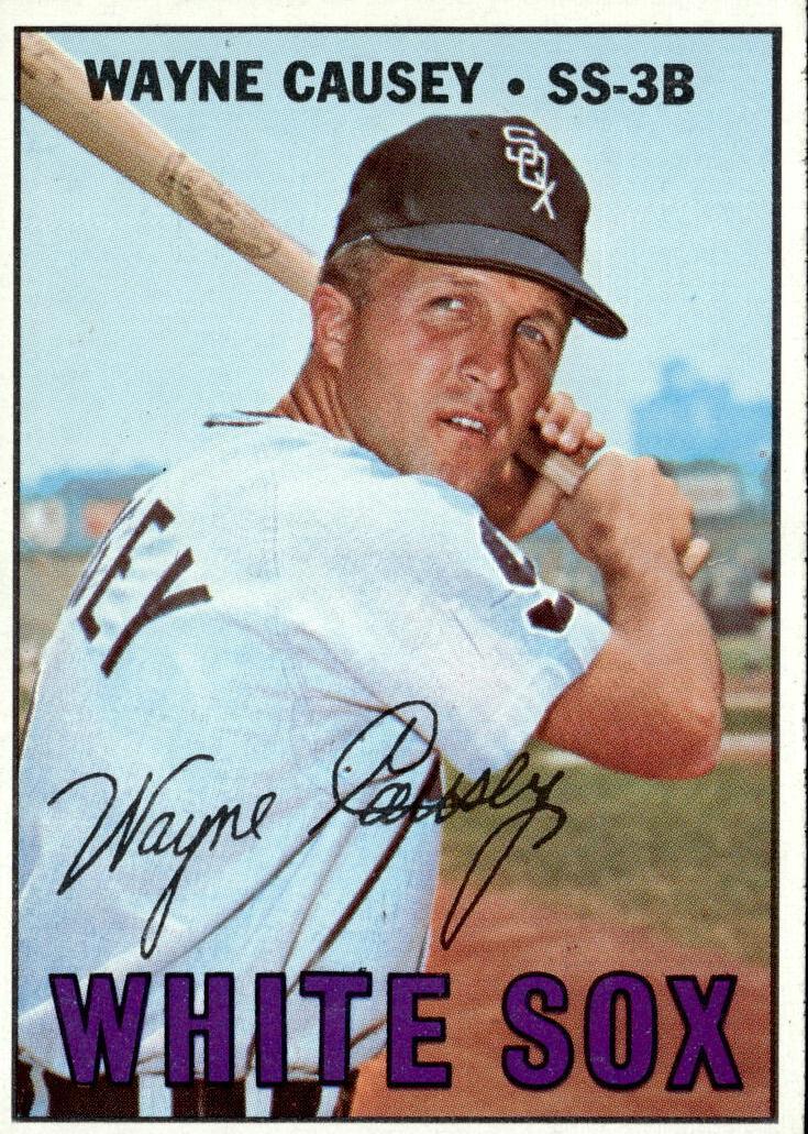1967 Topps Baseball Wayne Causey #286 PSA 7.5