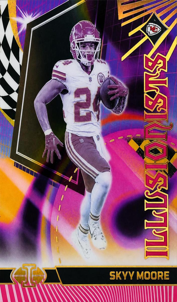 2023 Panini Illusions Football Pink Skyy Moore #9