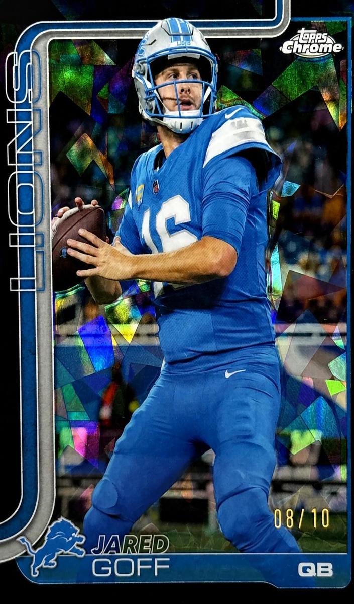 2025 Topps Chrome Sapphire Football Black Jared Goff #102