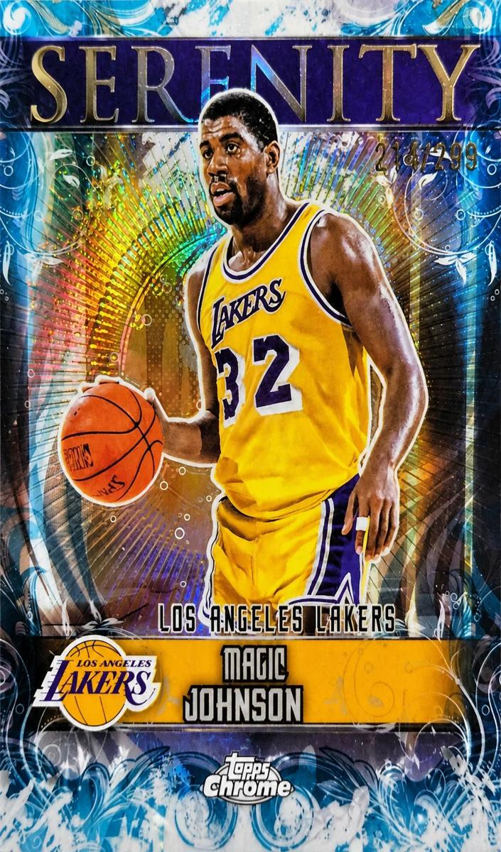 2025 Topps Chrome Basketball Teal Refractor Magic Johnson #SY-9 PSA 10
