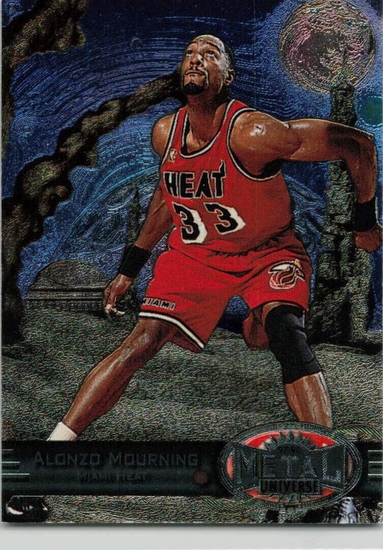 1997 Metal Universe Basketball Alonzo Mourning #7 PSA 8.5