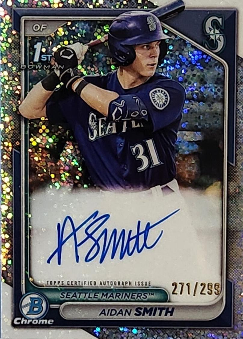 2024 Bowman Chrome Prospects Baseball Speckle Aidan Smith #CPA-ASM SGC 10