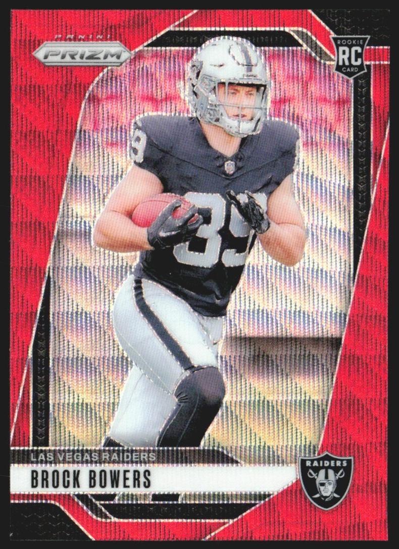 2024 Panini Prizm Football Red Wave Brock Bowers #315