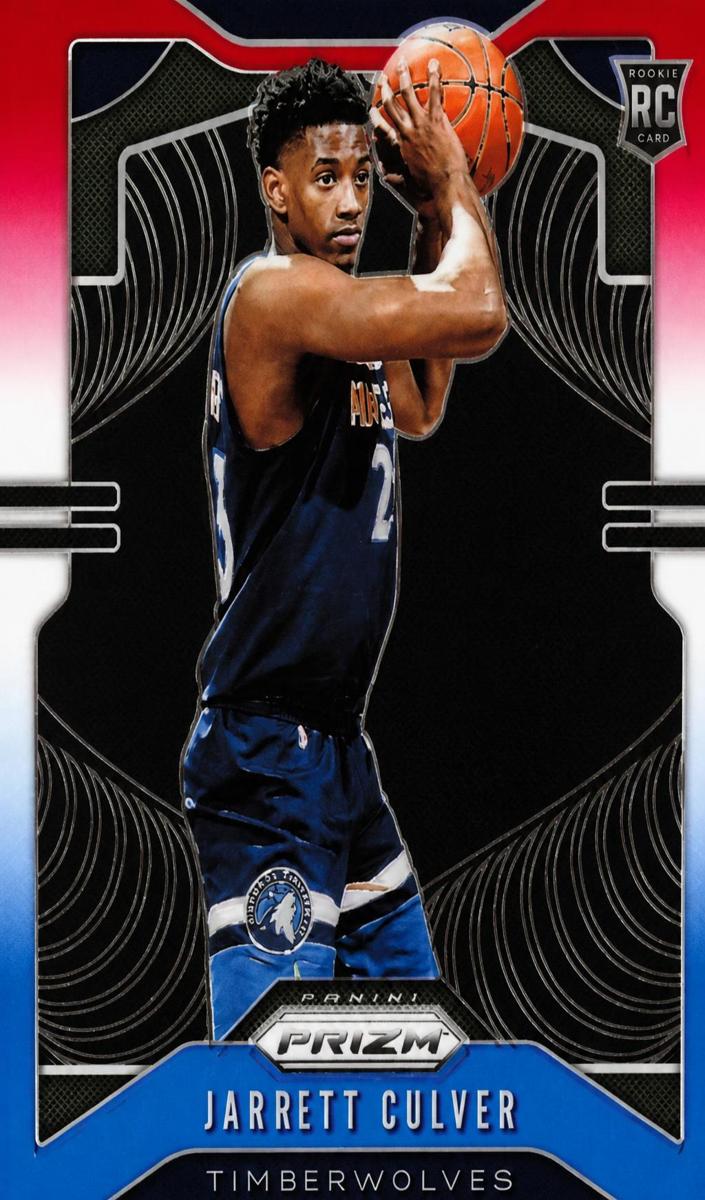 2019 Panini Prizm Basketball Red White Blue Jarrett Culver #252 PSA 9