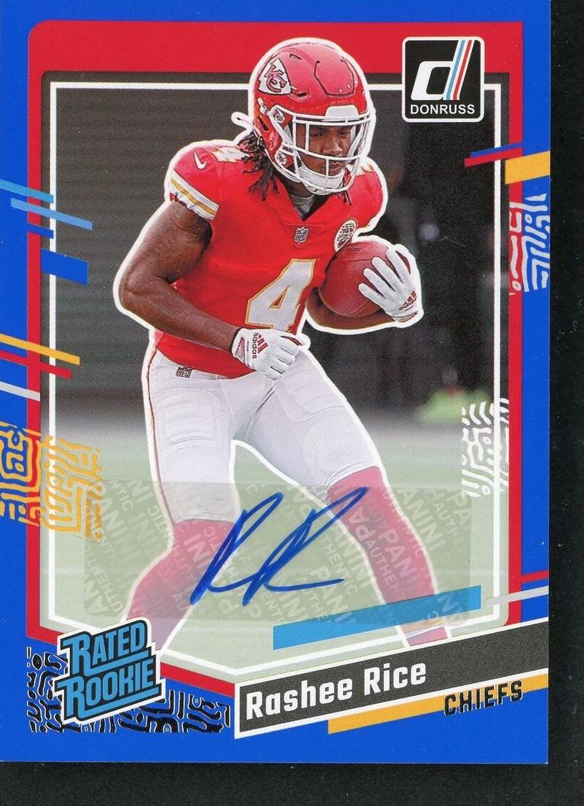 2023 Panini Donruss Football Blue Rashee Rice #350