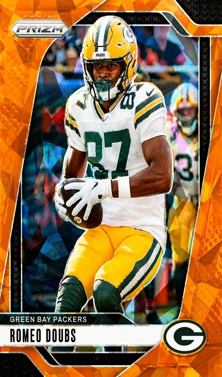 2024 Panini Prizm Football Orange Ice Romeo Doubs #104