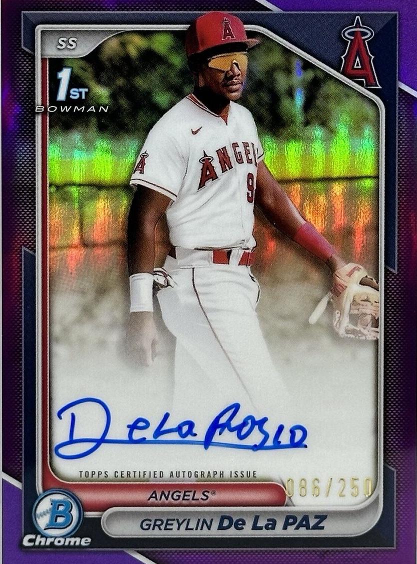 2024 Bowman Chrome Baseball Purple Greylin De La Paz #CPA-GD