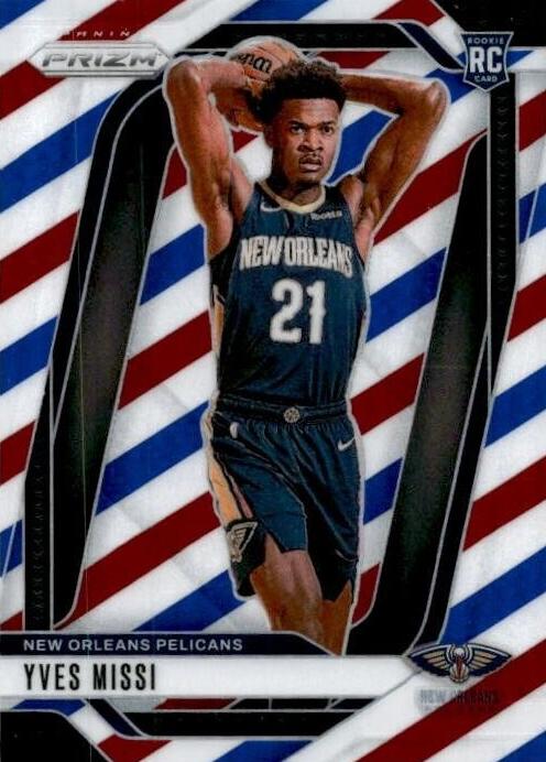 2024 Panini Prizm Basketball Red White and Blue Yves Missi #233 PSA 10