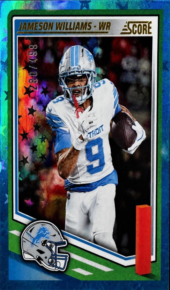 2025 Panini Score Football Stars Jameson Williams #134