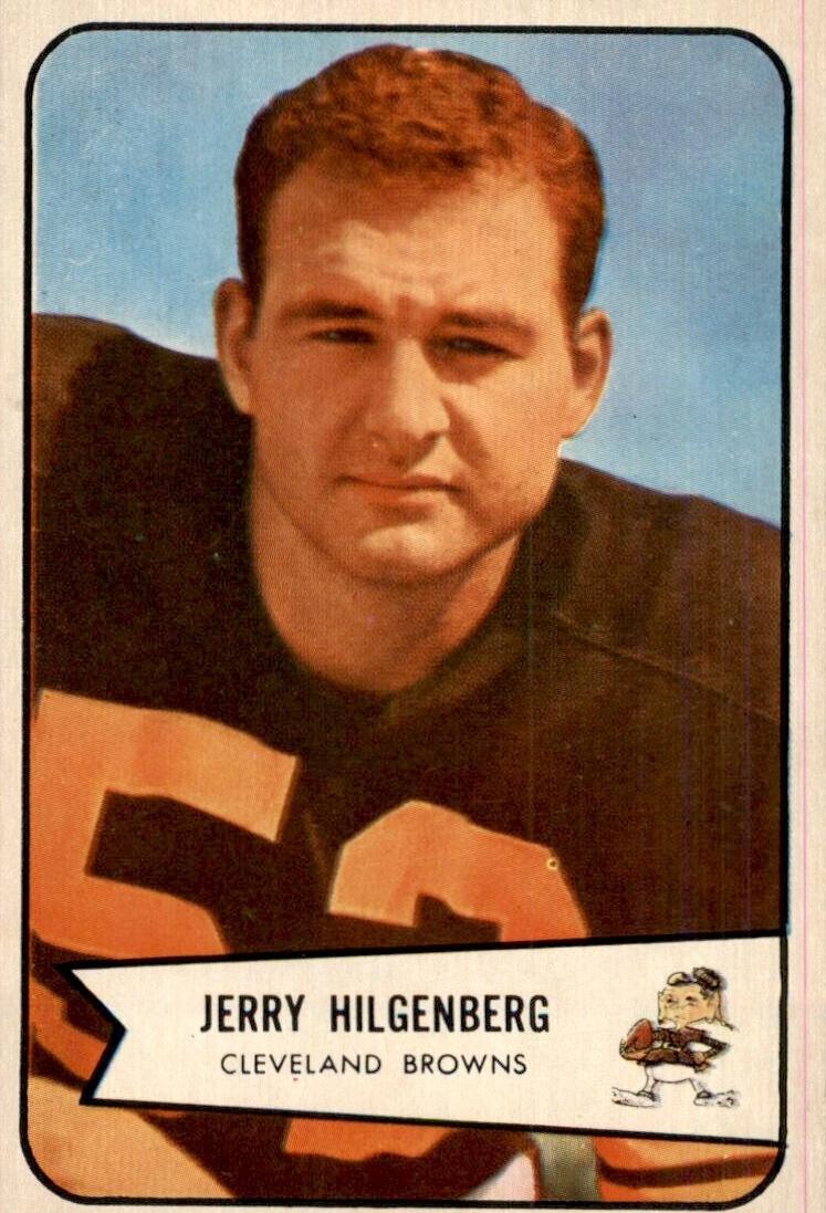 1954 Bowman Football Jerry Hilgenberg #95