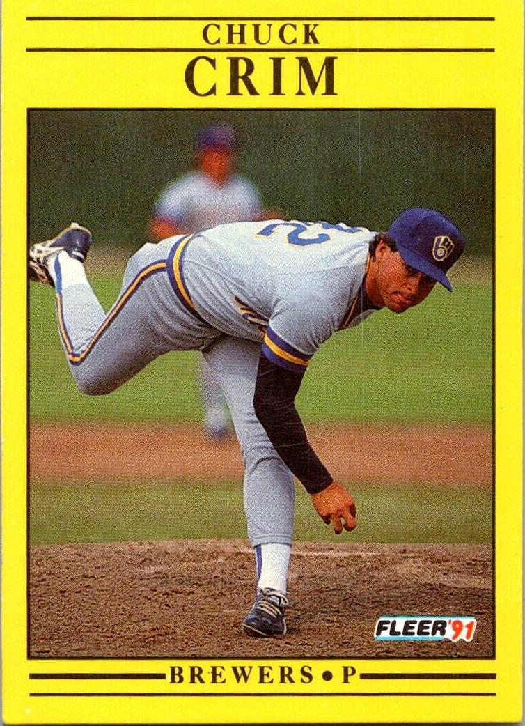 1991 Fleer Baseball Chuck Crim #579