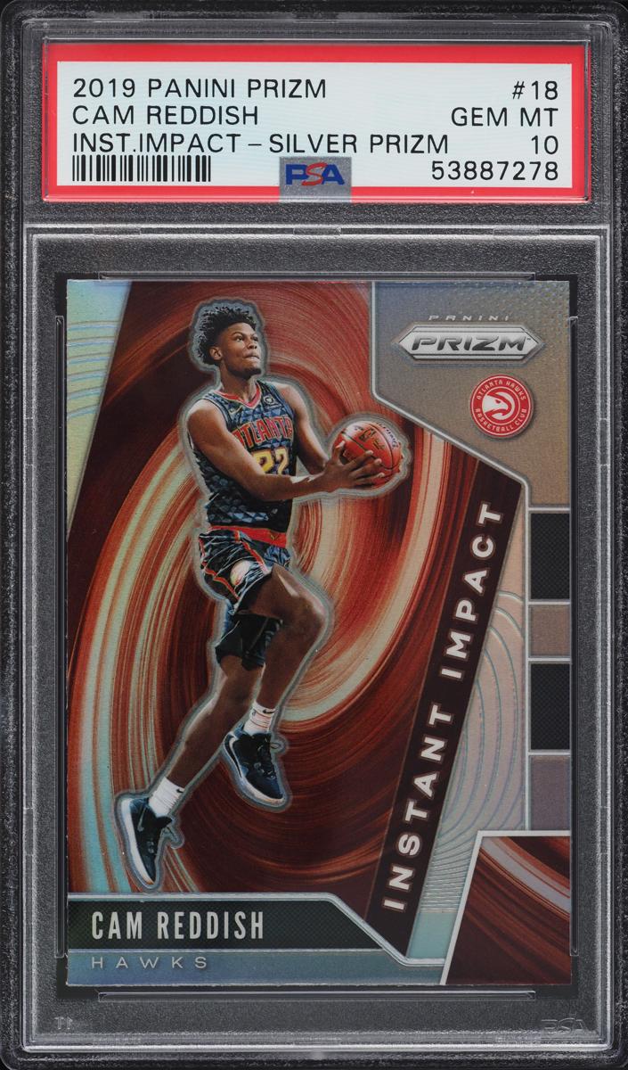 2019 Panini Prizm Basketball Prizm Silver Cam Reddish #18 PSA 9