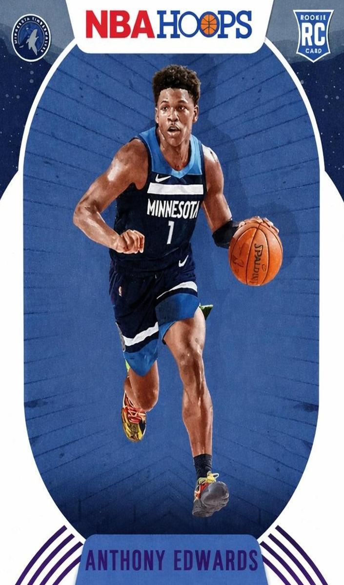 2020 Panini Hoops Basketball Purple Winter Anthony Edwards #216 PSA 10