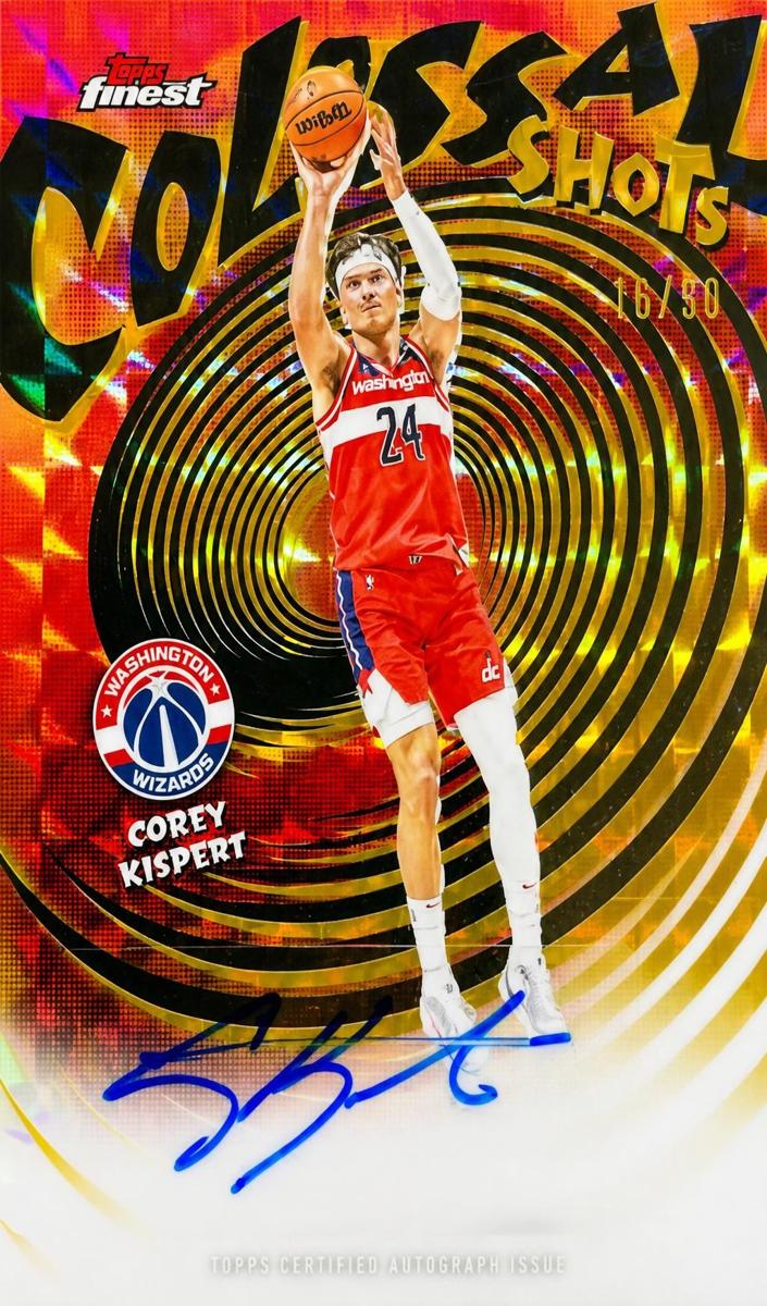 2025 Topps Finest Basketball Gold Geometric Refractor Corey Kispert #CS-CK