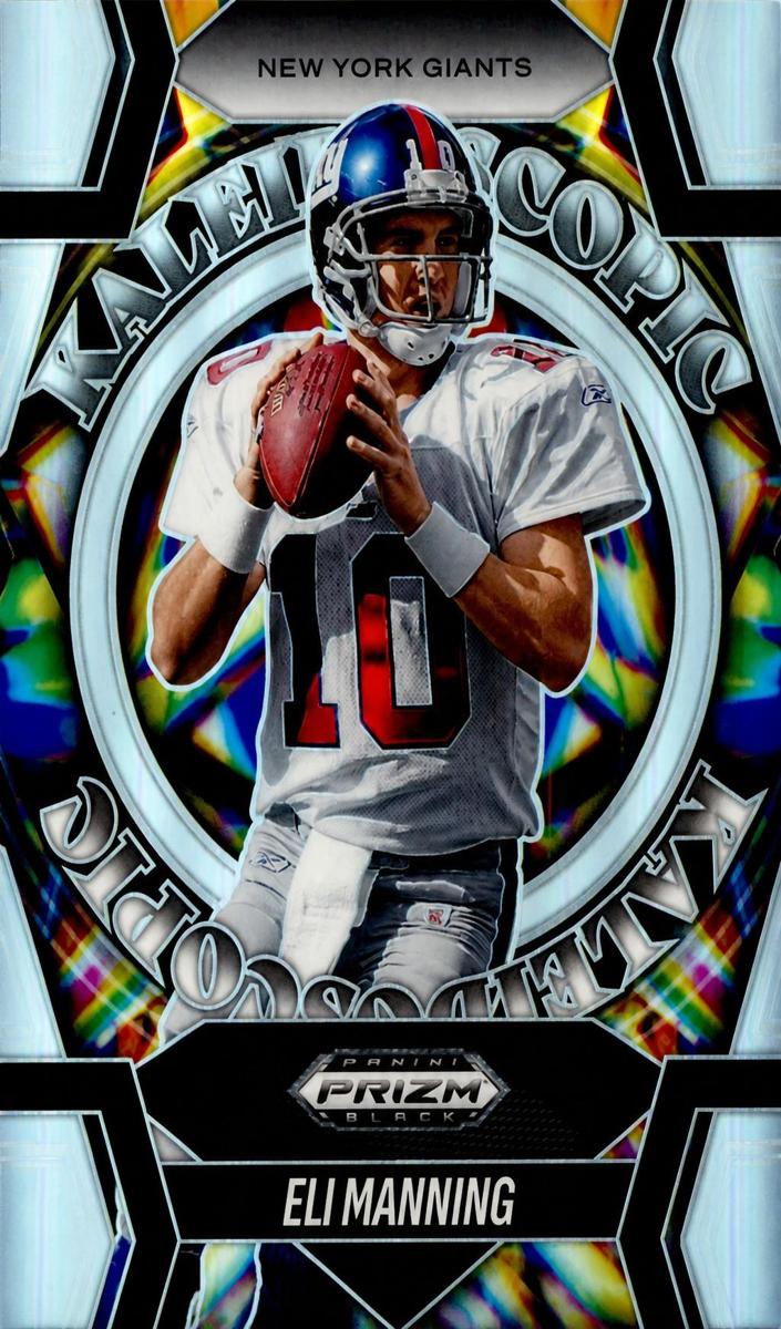2025 Panini Prizm Black Football Silver Eli Manning #6
