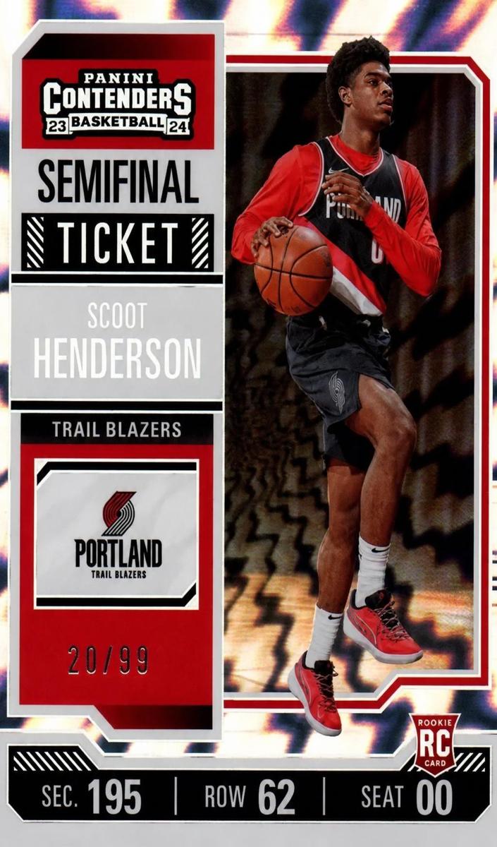 2023 Panini Contenders Basketball Semifinal Ticket Scoot Henderson #27 PSA 9