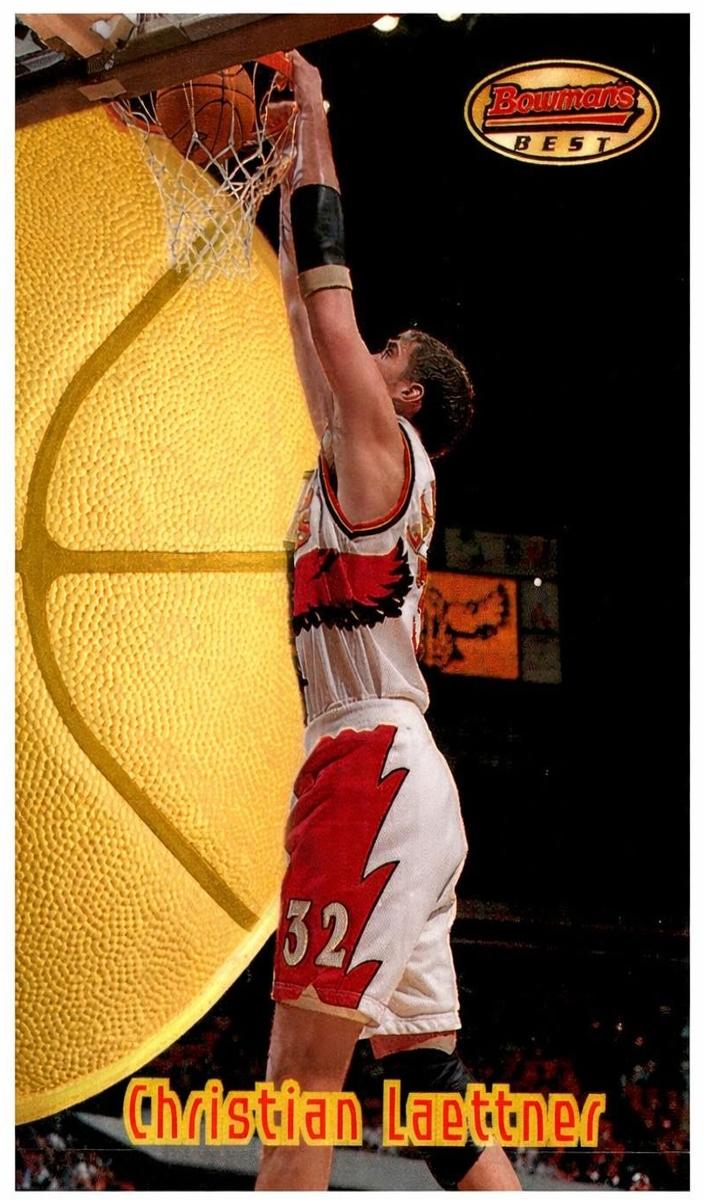 1997 Bowman's Best Basketball Refractor Christian Laettner #6