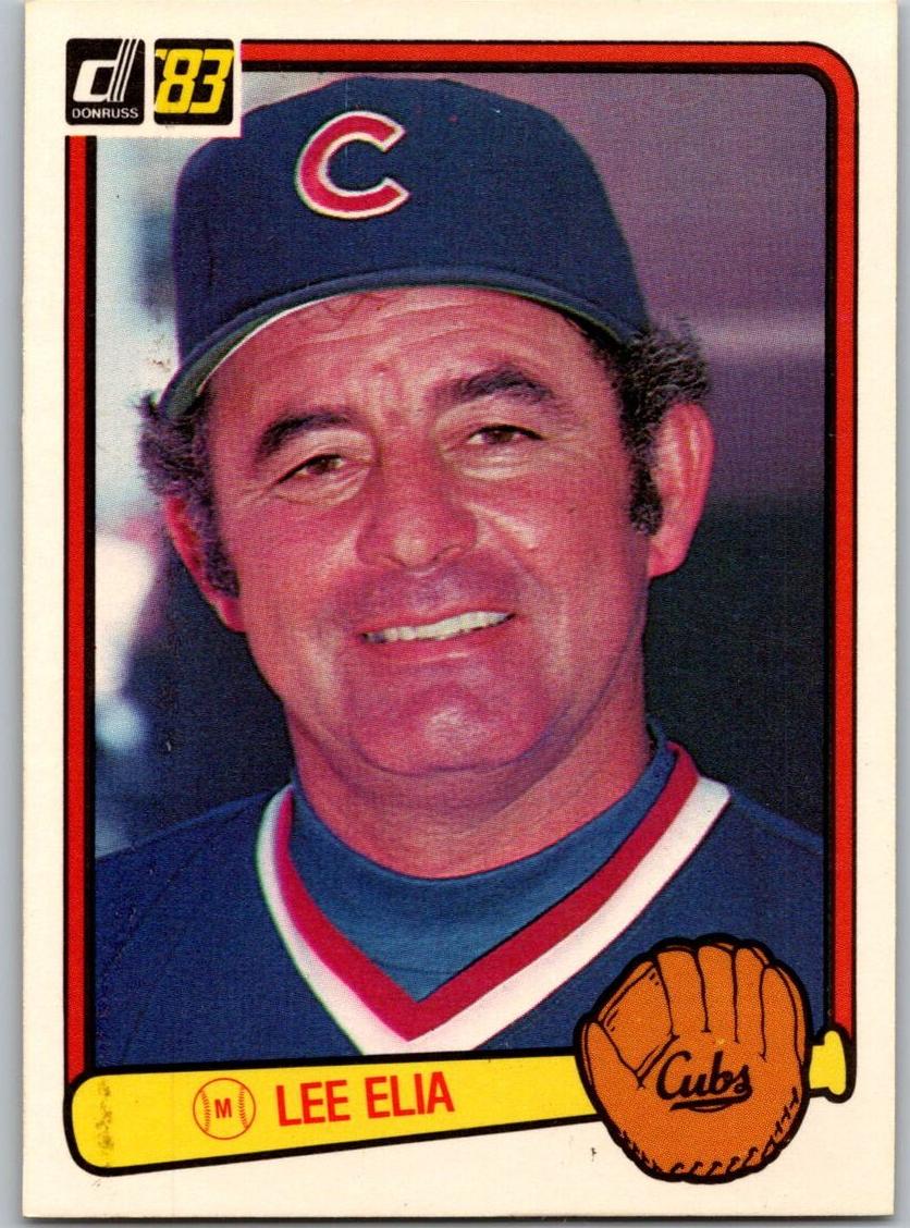 1983 Donruss Baseball Lee Elia #614 PSA 9