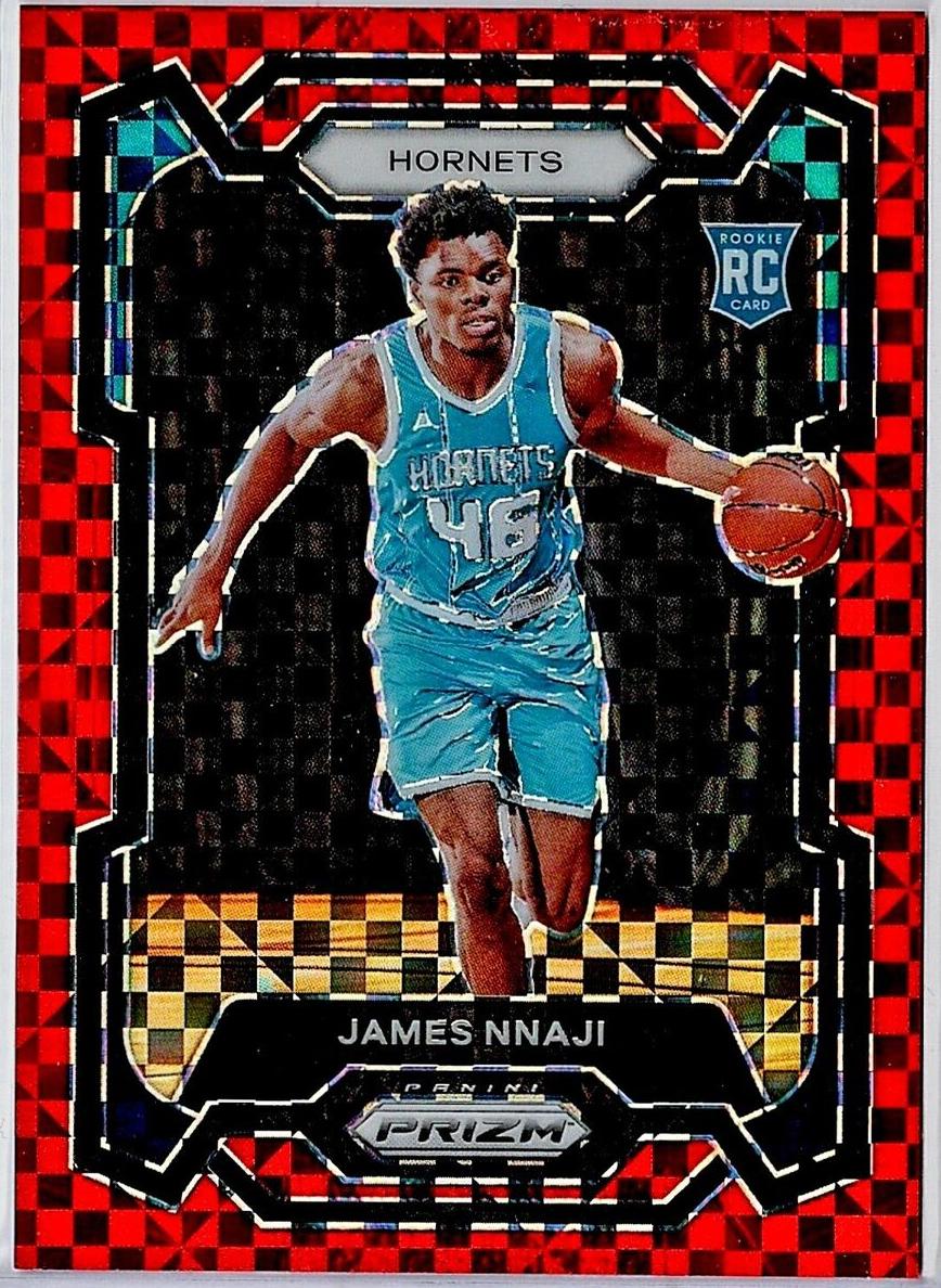 2023 Panini Prizm Basketball Red Power James Nnaji #159 PSA 8.5