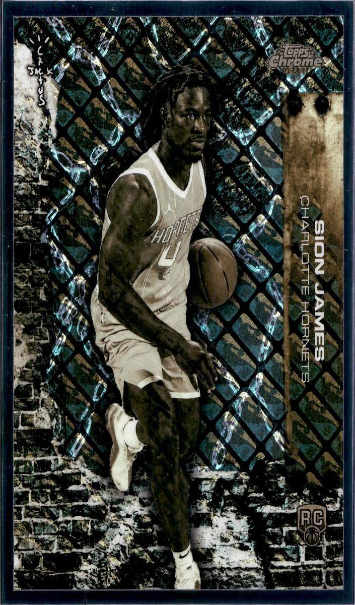 2025 Topps Chrome Cactus Jack Basketball LogoFractor Sion James #93