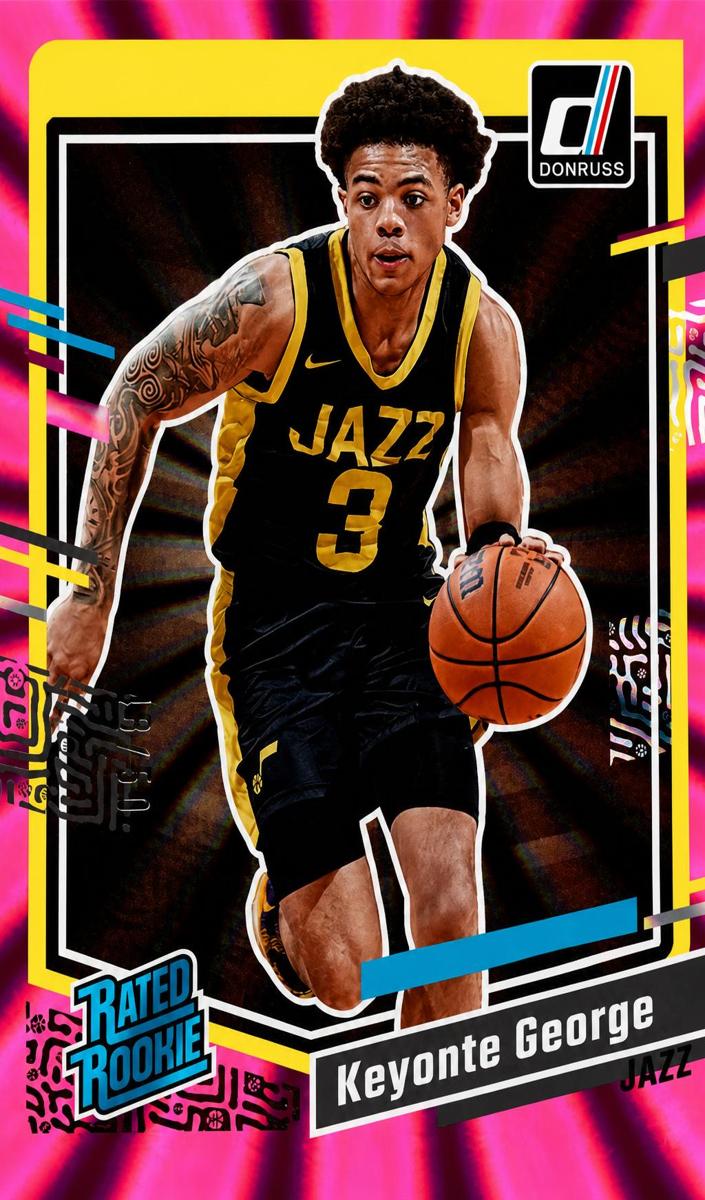2023 Panini Donruss Basketball Holo Pink Laser Keyonte George #244