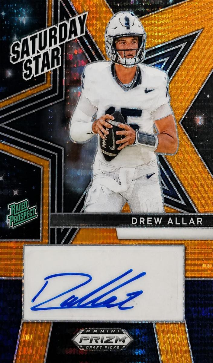 2025 Panini Prizm Draft Picks Football Orange Pulsar Drew Allar #SSS-DAR PSA 10